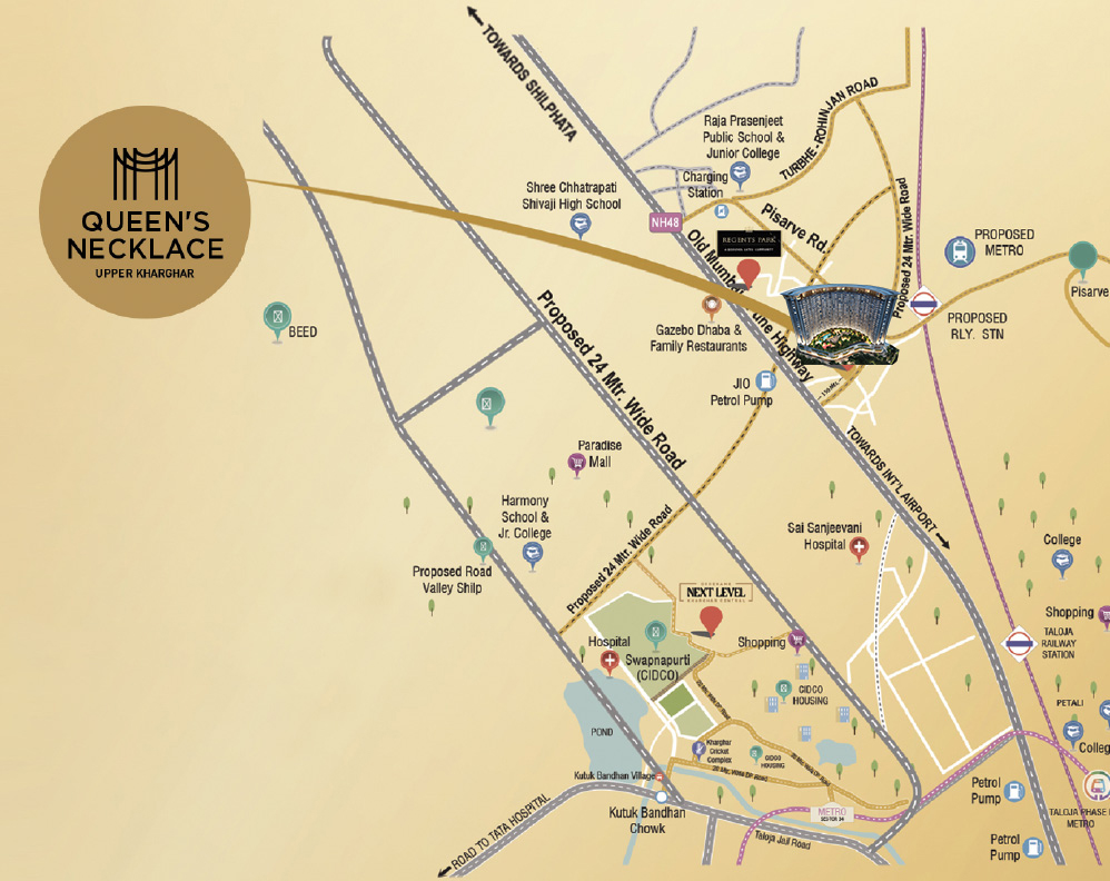 Queens Necklace Location Map