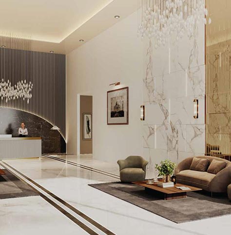 Double Height Entrance Lobby